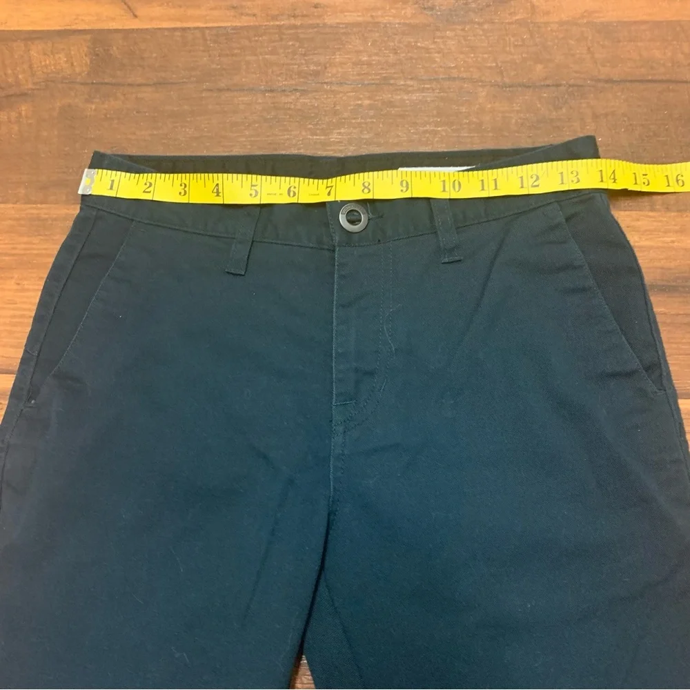 Volcom Boys Dark Navy Pants, Size 27(14), Chino, Embroidered Logo
